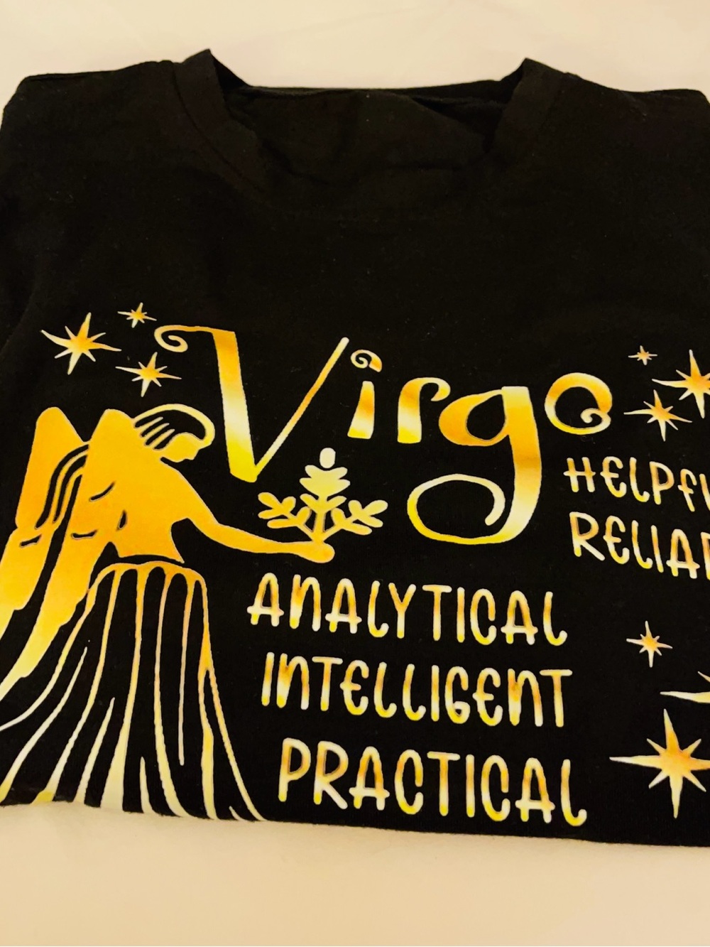 Black Virgo Graphic Tee - Women's Sz XL
